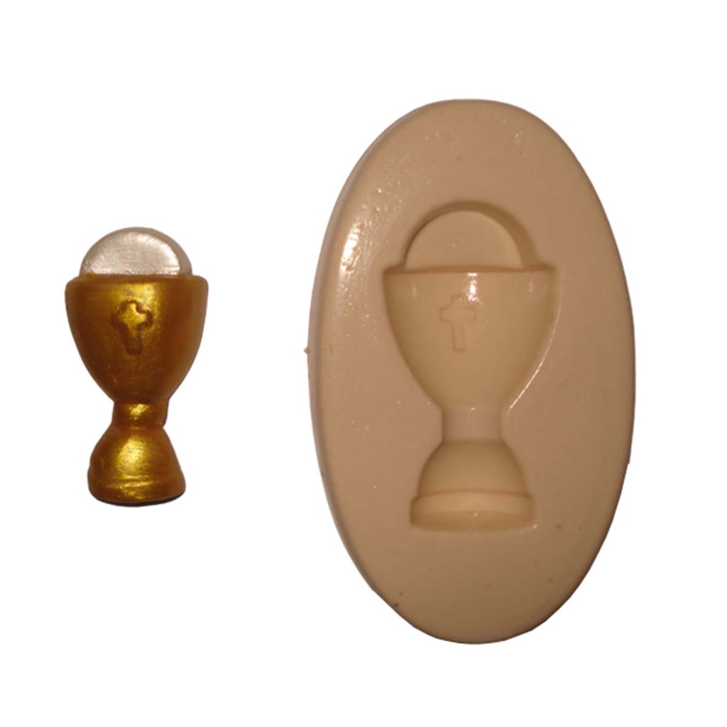 Forma Molde de silicone cod-M 168 Cálice Batismo - 4,3x2,3cm - 75g ...