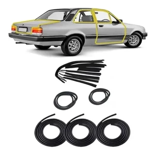 Kit Borracha de Vedação Porta/mala Canaleta Vidro Móvel Chevette 83/ 94