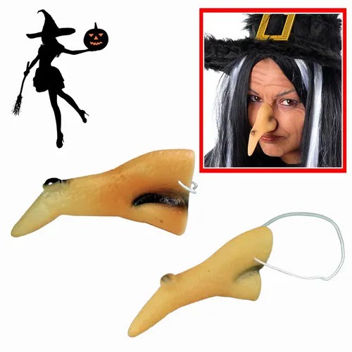 Nariz Bruxa Fantasia Halloween Borracha