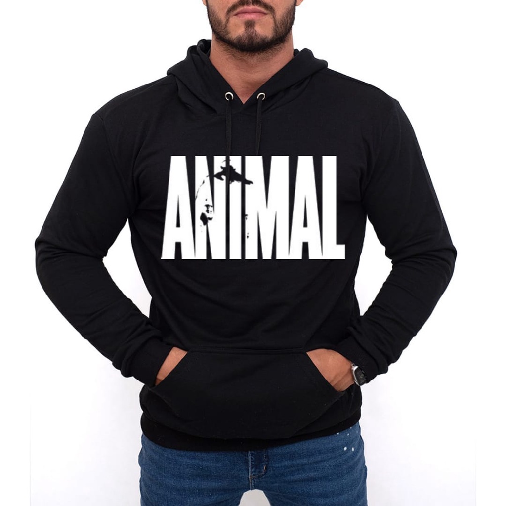 Blusa Moletom Animal Pak Academia Musculacao Canguru Shopee Brasil