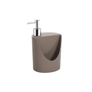 Dispenser para Detergente Líquido e Esponja Coza Basic 600 ml - 12 x 10,5 x 18 cm Warm Gray