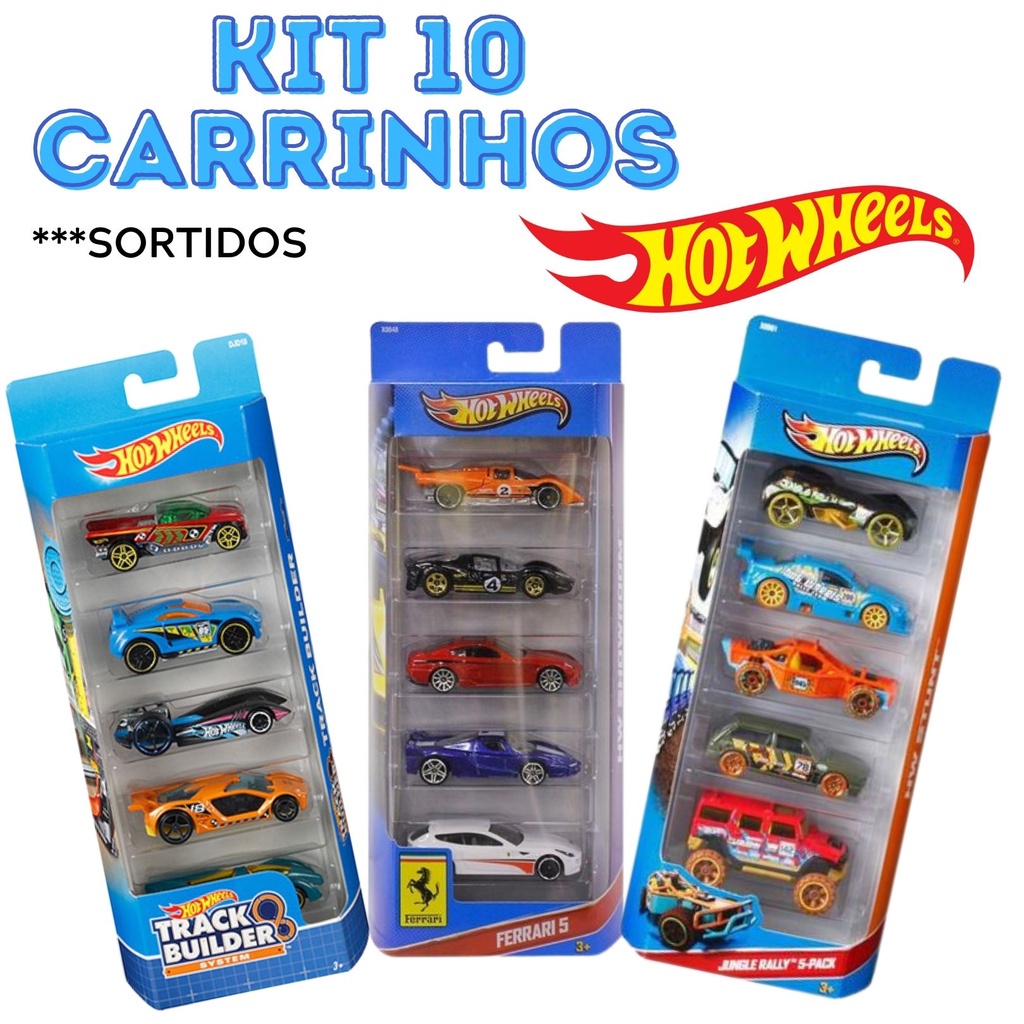 Kit 10 Carrinhos Hot Wheels Original Atacado Sem Repetição