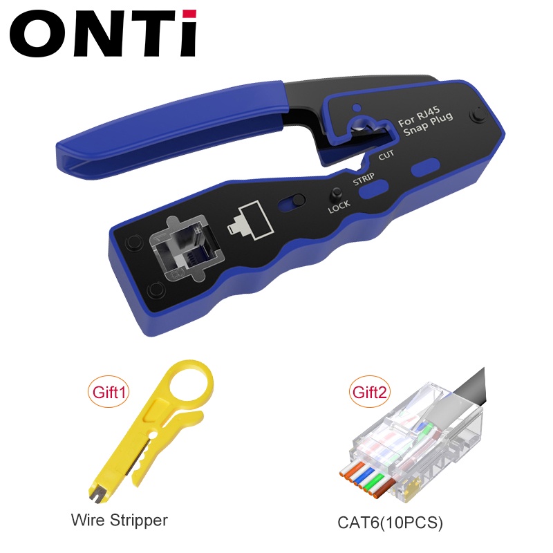 ONTi RJ45 Ferramenta Crimpadora Reta , Ethernet Decapador De Fio De ...