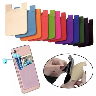 porta cartão emborrachado para colar atras da capa capinha case com cola 3M