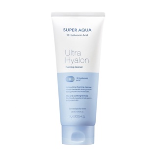 missha super aqua ultra hyalon foaming cleanser