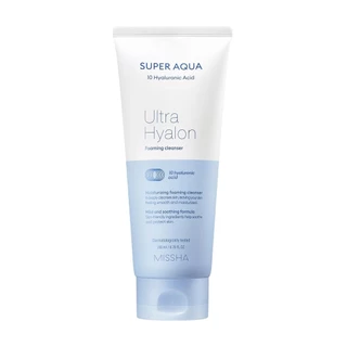 missha super aqua ultra hyalon foaming cleanser