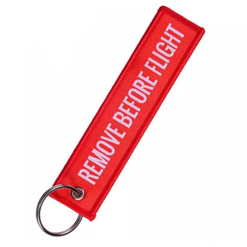 Chaveiro TAG Aviação Remove Before Flight Vermelho