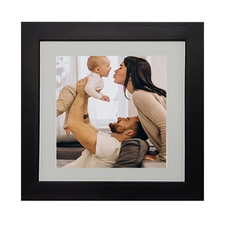 kit 05 Porta Retrato 15X15 com paspatur para foto 10X10 - Preto
