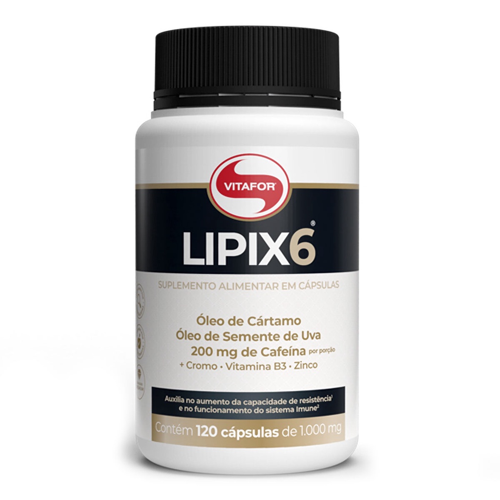 Lipix 6 Vitafor 120 Cápsulas Original
