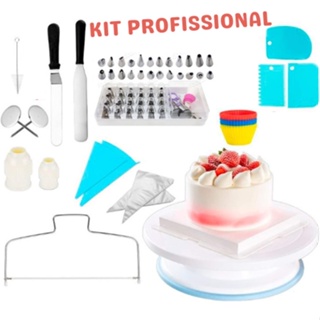 Kit Confeiteiro Completo Profissional Bicos Para Confeitar Inox e Acessórios