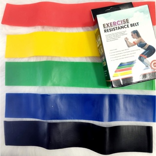 Novo Kit 5 Faixas Elástico Pilates Em Latex Exercícios Casa Lucky Bazar