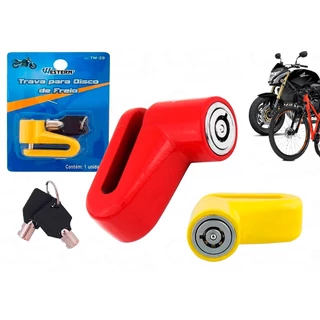 Trava Para Disco De Freio Cadeado Para Motos Antifurto Super Resistente