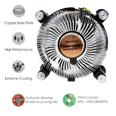 Thermalright AXP90-X47 Black Low Profile CPU Air Cooler With Quite 90mm TL-9015B PWM Fan, 4 Heat Pipes, 47mm Altezza, Per AMD AM4/Intel LGA 1700/1150/1151/1200, Dissipatore Di Calore Rivestito Nero - Foto 3