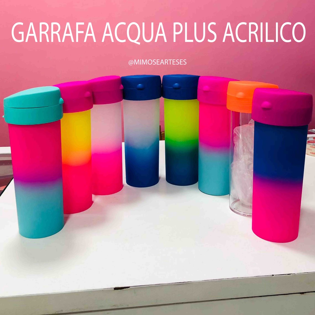 GARRAFA ACQUA PLUS PERSONALIZADA COM SEU NOME | Shopee Brasil