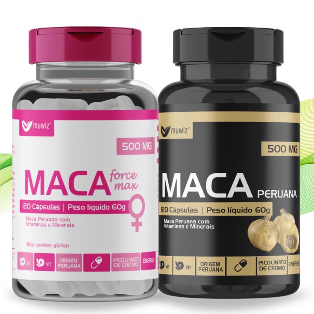 Kit Libido Alta: 1 Maca Peruana 120 Cápsulas P/ Homem + 1 Maca Peruana ...