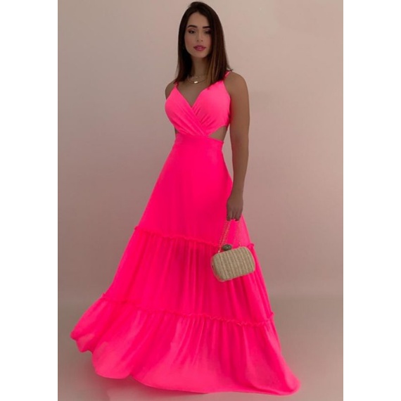 Vestido fluorescente hot sale rosa