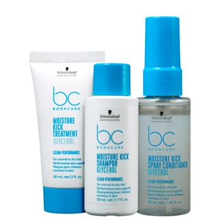 Kit Schwarzkopf Professional BC Bonacure Clean Performance Moisture Kick (3 Produtos)