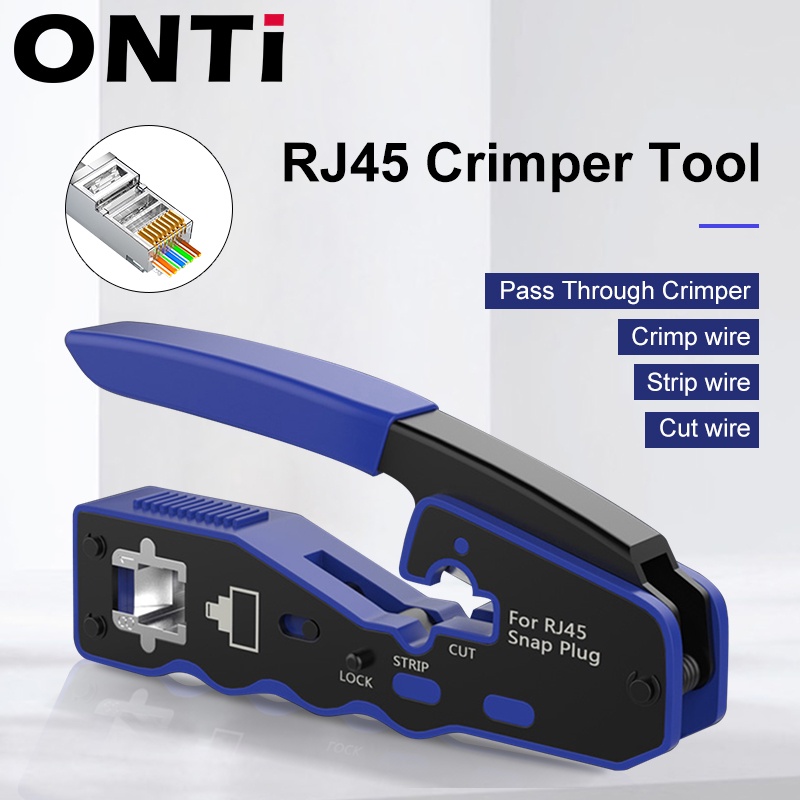 ONTi RJ45 Ferramenta Crimpadora Reta , Ethernet Decapador De Fio De ...