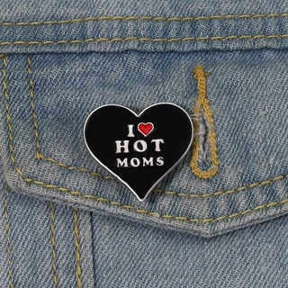 Texto Criativo I Love Mom Brooch Pin Lapela Crachá Jóias Acessórios De Presente Para O Dia Das Mães