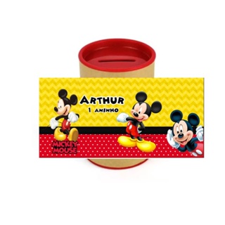 10 Cofrinhos Personalizados Mickey