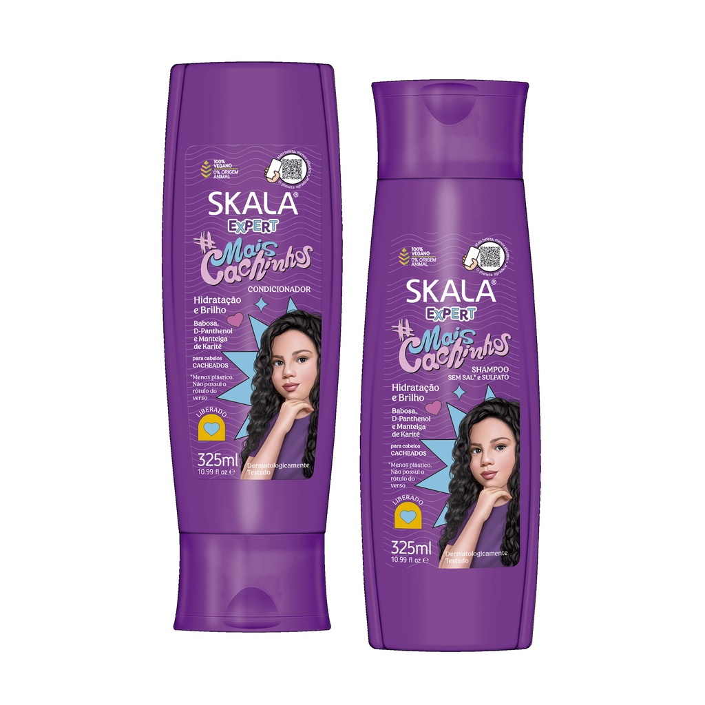 Skala Kit Shampoo + Conditioner Mais Cachinhos