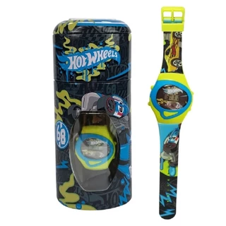 Relogio Digital Hot Wheels Com Cofrinho F0062 - Fun