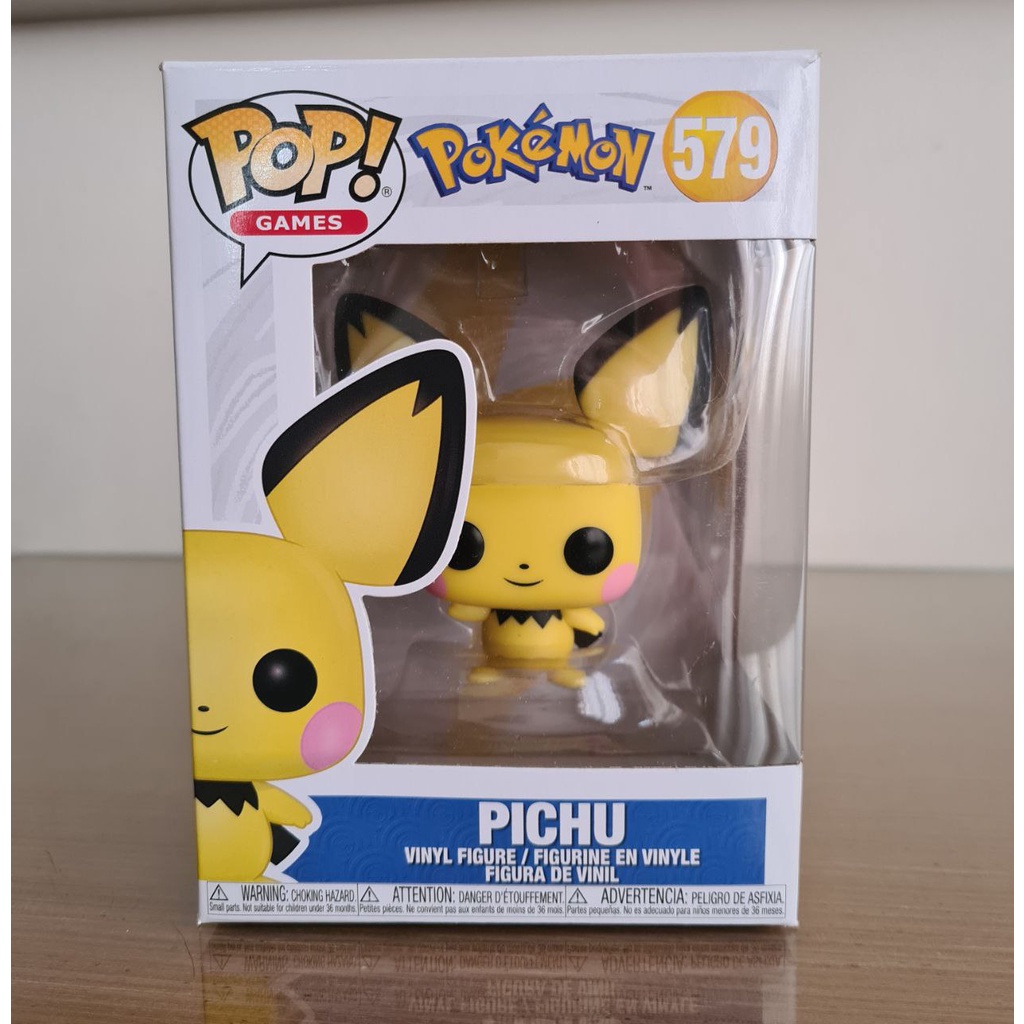 Funko Pop Games Pokémon Pichu 579 - Shoptoys Brinquedos e