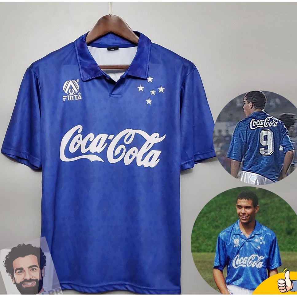 93 94 Retro Cruzeiro 1993/1994 Camiseta De Futebol E Ronaldo
