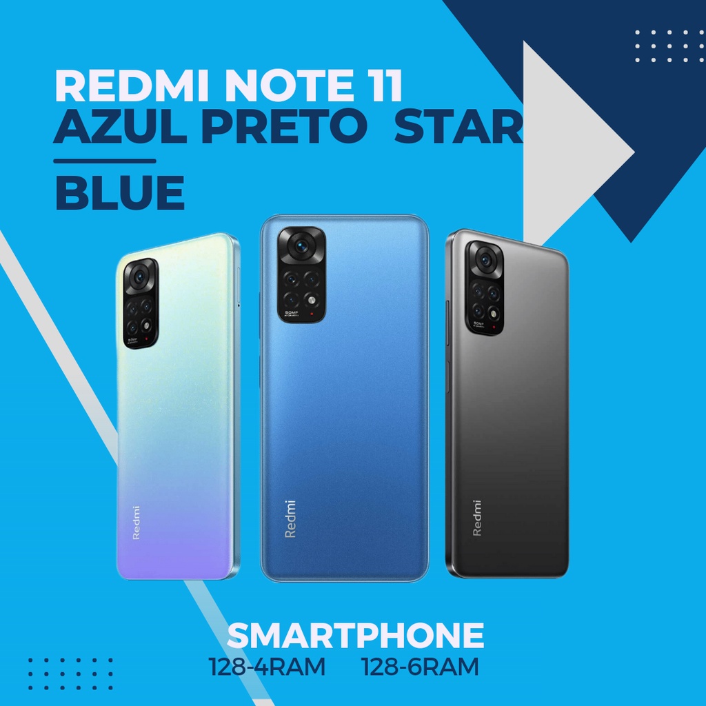 Celular Xiaomi Redmi Note 11 128gb 4ram Ou 6ram Versão Global Shopee Brasil 9801