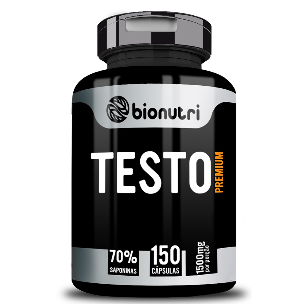 Testo Premium 150 Cápsulas 500mg Bionutri 70% Saponinas | Shopee Brasil