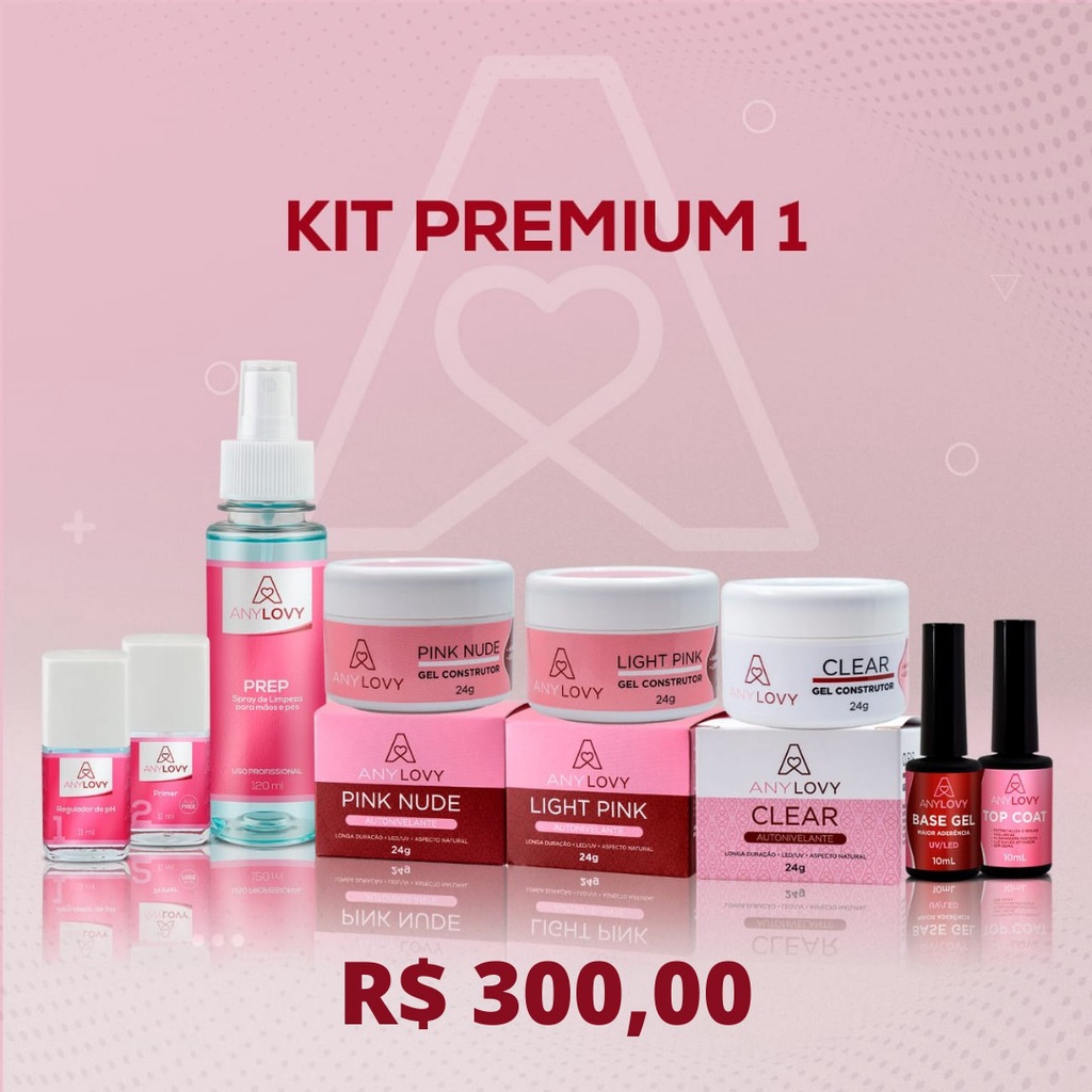 Kit ANYLOVY PREMIUM 5 - Preparadores da Anylovy +Prep+ Top Coat+ Base ...
