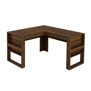 Mesa Escritório de Canto Multimóveis CR25042 Nogal