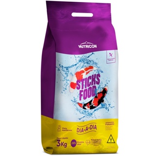 Alimento para Peixe Nutricon Carpa Sticks Food Dia a Dia 3kg