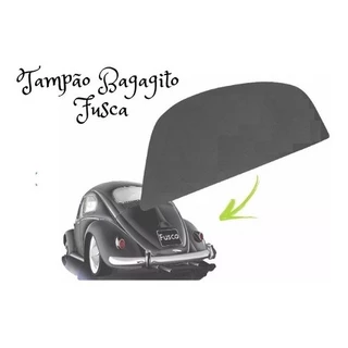Tampão Bagagito P/ Vw Fusca Em Corvim Preto