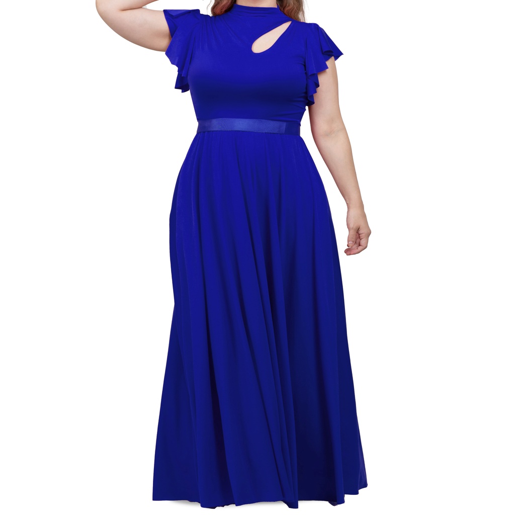 Blusa Banho Feminina Plus Size - Manga Curta UPF 50+ | Azul Marinho | 3X