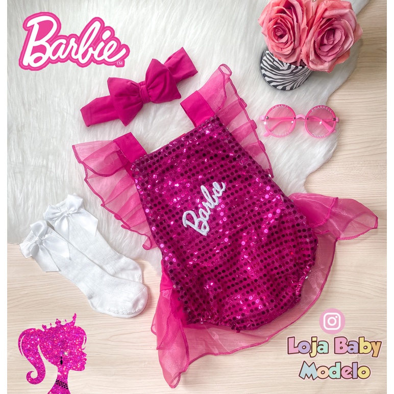 Body de best sale barbie para bebe