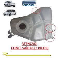 Reservatório de Expansao Agua Radiador Fiesta 2003/... 3bicos (g1115)