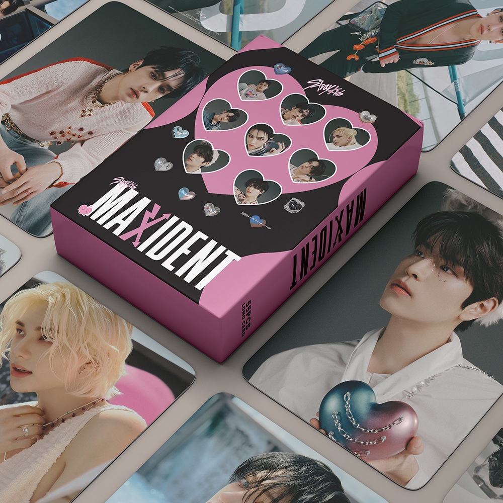 55pcs Cartões Fotográficos Stray Kids MAXIDENT 2022 Álbum LOMO