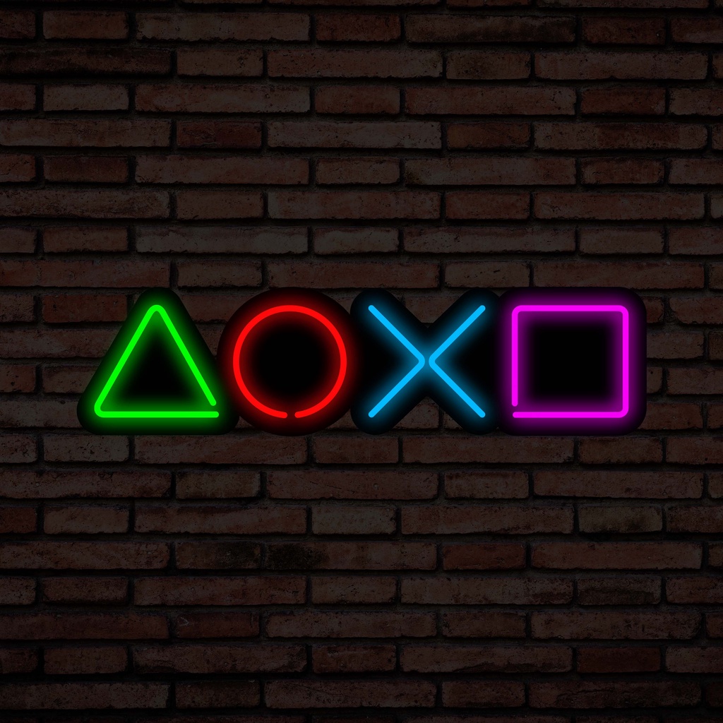 Neon Led em MDF Preto Laqueado- Controle | Shopee Brasil