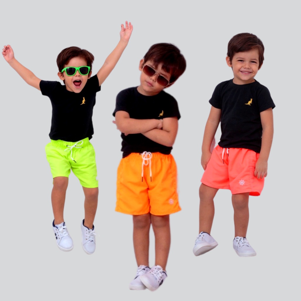 Roupas de sale praia masculina infantil