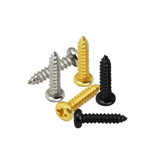 Pacote FLEOR De 20PCS Parafusos De Montagem De Pinos De Afinação De Guitarra 2.3 * 9.5mm Cabeças De Máquina Para Ukulele De Baixo Banjo