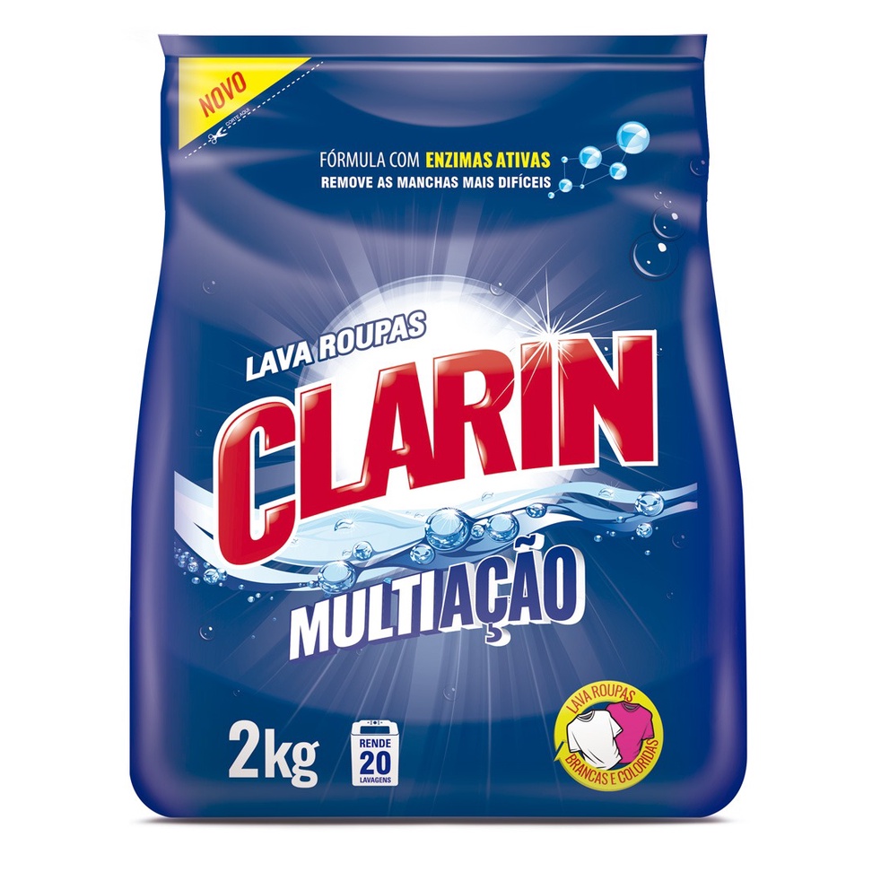 Sabão Em Pó Lava Ropuas Clarin Bem Cheiroso 2Kg | Shopee Brasil