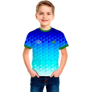 Camiseta Infantil Brasil Blusa Menino Menina Camisa Maj360, t