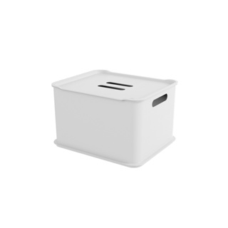 Cesta Organizadora Ultra com Tampa Coza Fit 38 x 31,6 x 23,4 cm Branco