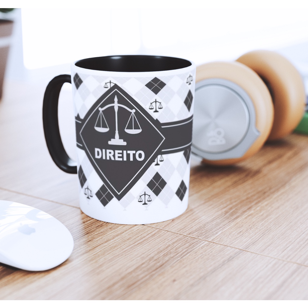 Caneca Profiss O Advogado Direito Al A Preta Shopee Brasil