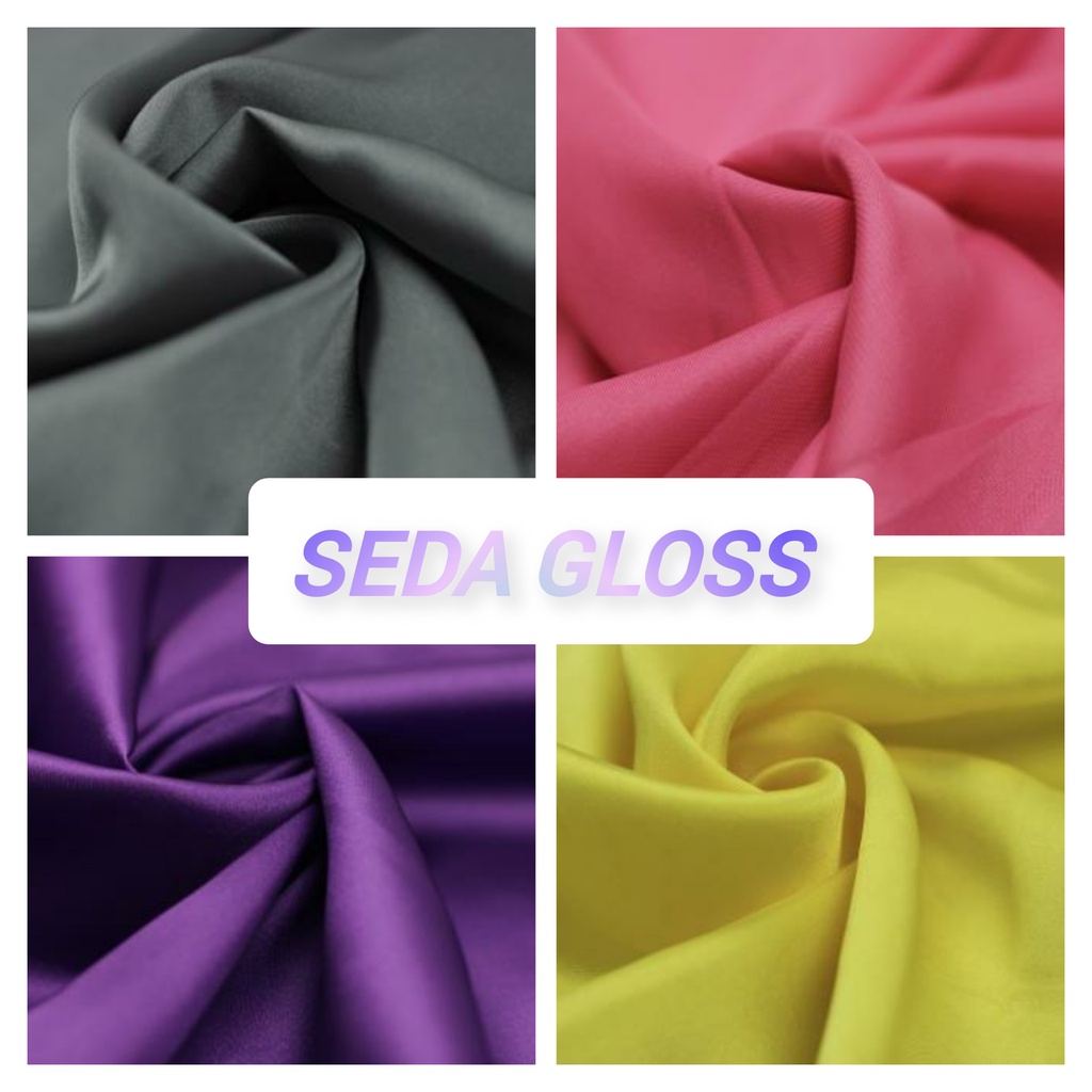 Tecido Seda Gloss Liso 1 metro x 1,50 | Shopee Brasil
