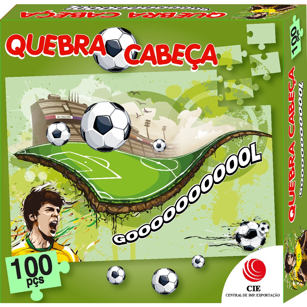 Escape Futebol - Quebra Cabeça de Madeira - Ioiô de Pano