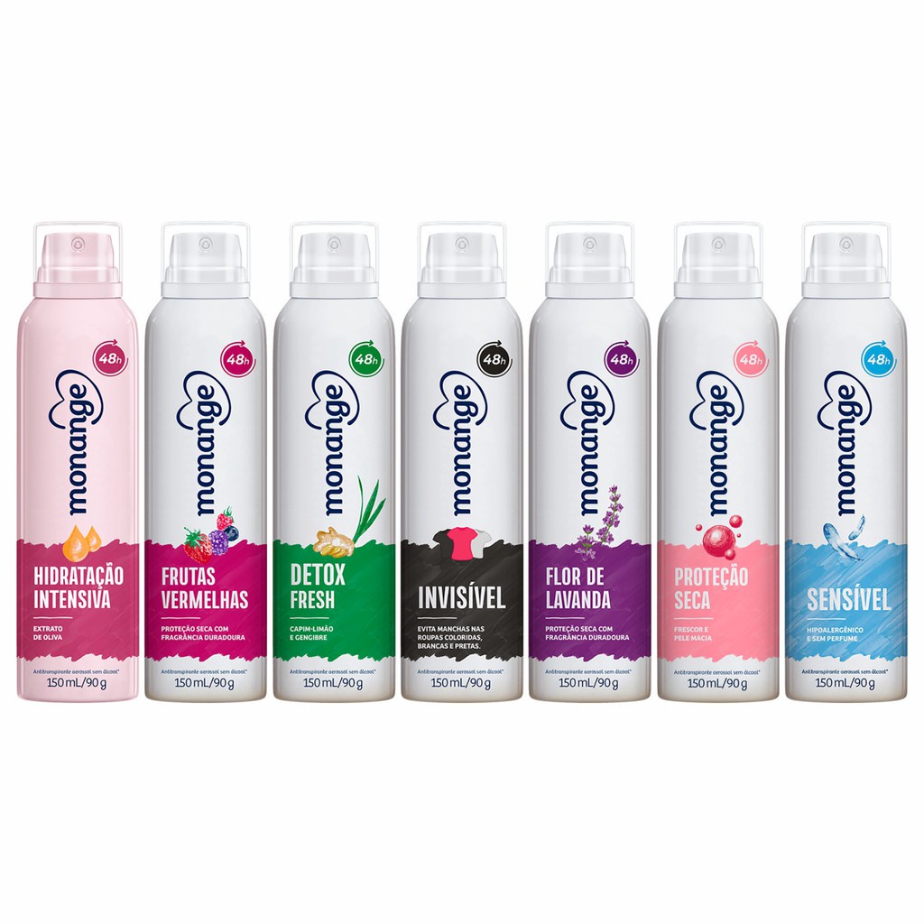 Desodorante aerosol Monange 150ml diversas fragrancias
