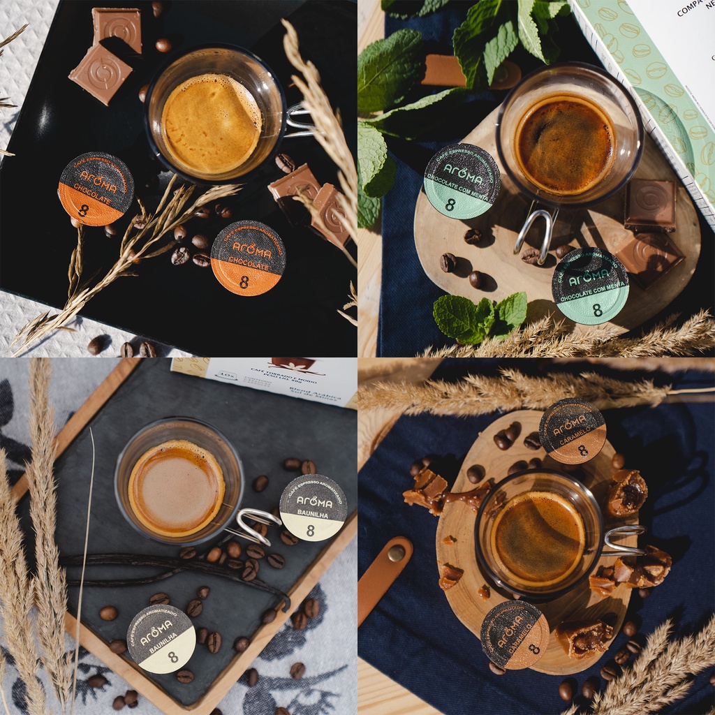 60 Cápsulas Nespresso* Café Aromatizado Aroma Selezione - Escolha