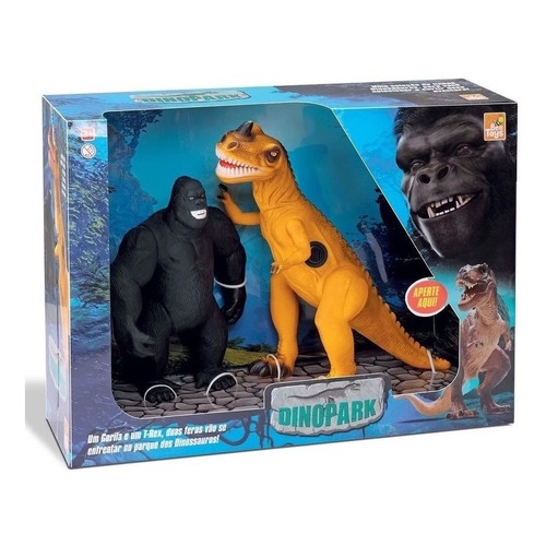 Brinquedo Dinossauro TREX vs KING KONG Com Som Bee Toys Shopee Brasil